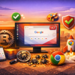 Computadores com Google Chrome.