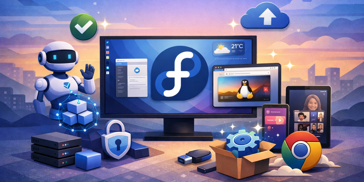 Computadores com Fedora 44