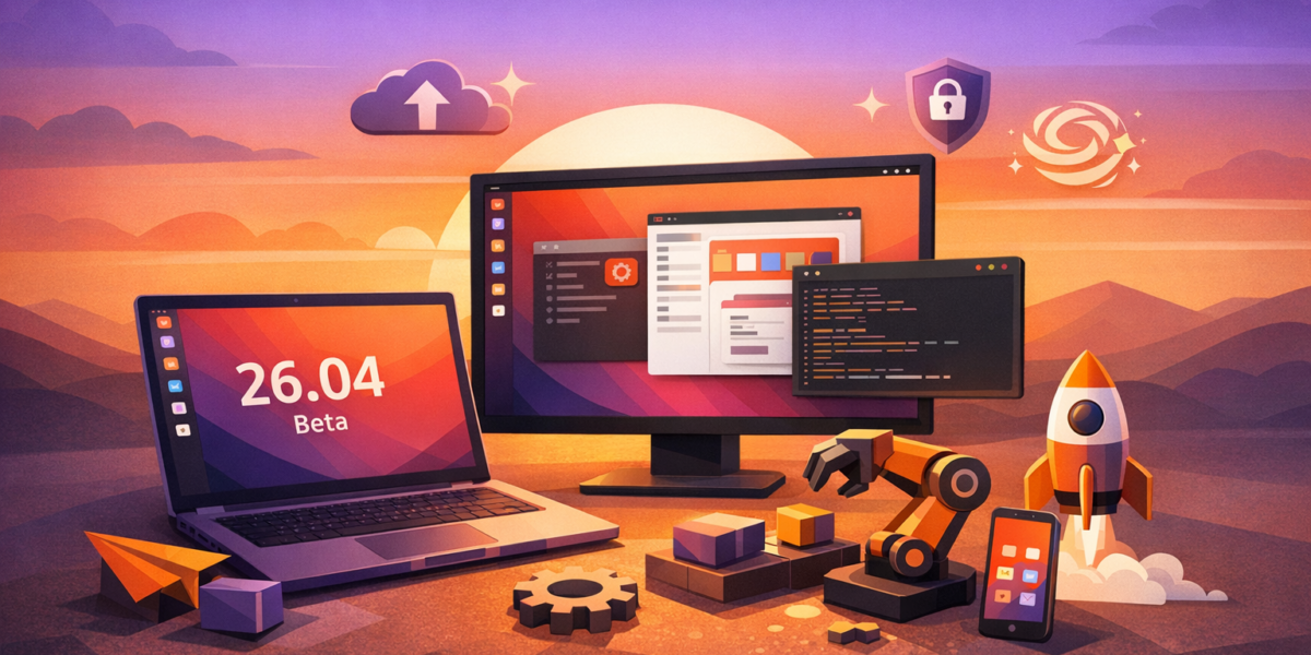 Computadores com o Ubuntu 26.04
